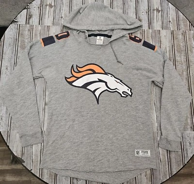 Denver Broncos Victoria's Secret PINK NFL Hoodie Sweatshirt Women's XS Loose Fit - Image 1 of 4