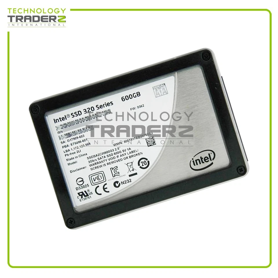 SSDSA2CW600G3 Intel 320 Serie 600GB SATA 3Gbps 2,5" Solid State Laufwerk - Bild 1 von 1