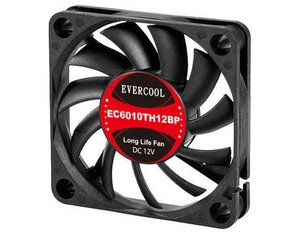 EVERCOOL EC6010TH12BP 60mm x 60mm x 10mm Dual Ball Bearing PWM Fan, PWM 4Pin - Afbeelding 1 van 3
