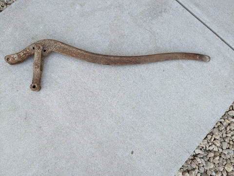 OLD CAST IRON WINDMILL WELL PUMP HANDLE Lever 38" long Cover