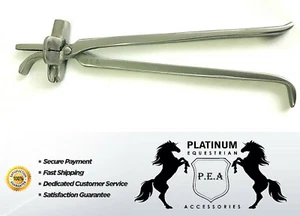 Professional 12" Stainless Steel Farrier Hoof Clincher and Nail Puller Equine - Picture 1 of 2