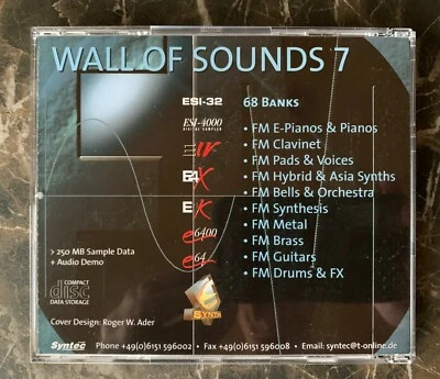 📀 EMU DX7 Sample Library  📀  EMU CD-ROM ESI-32 💥 World of FM  ✅ - Bild 1 von 4