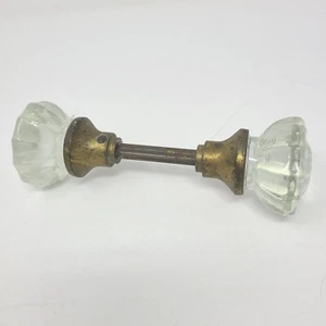 Vintage Glastürknauf Messing - Bild 1 von 6