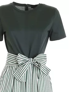 Tuta Weekend Max Mara Stemma tuta verde bianca stampa pantaloni gamba larga USA SM - Foto 1 di 19