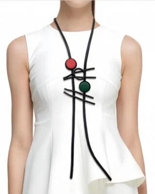 Lagenlook XXL Kautschukkette Halskette Kette Kautschuk Modeschmuck Style - Bild 1 von 3