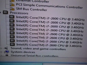 PC mit i7-2600 Prozessor, 4 Kerne 8 Threads 3400 GHz, 8GB RAM, 550 Watt Netzteil - Bild 1 von 6