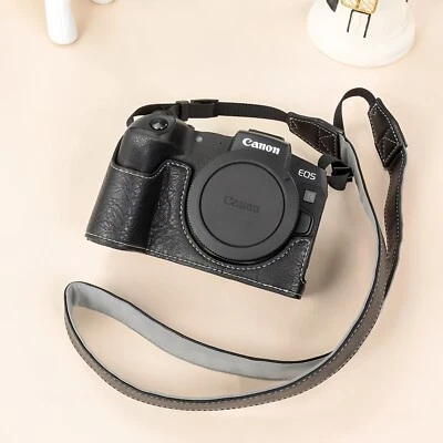 Bolsa de Cámara Estuche Rígido de Cuero para Canon EOS R7 Anti-caída y Resistencia al Desgaste Foto 1 de 4