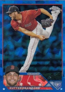 KUTTER CRAWFORD TOPPS CHROME BLUE SAPPHIRE BASE BOSTON RED SOX #493 2023 23 - Picture 1 of 1