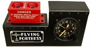 B-17 Flying Fortress Radio Destruct/Cockpit Clock Desk Set, Aviation OFF-0106 - Picture 1 of 11