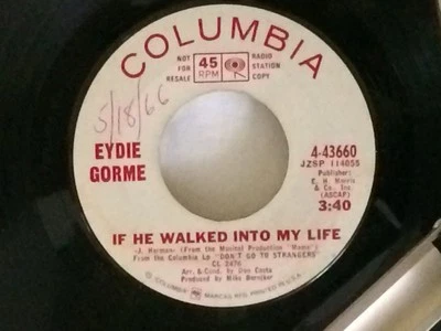 Eydie Gormé - If He Walked Into My Life/Tell Him I Said Hello 1966 7", Single,  - Image 1 of 2
