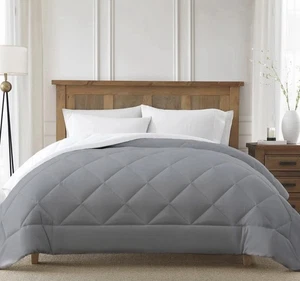 Arlee Sutton Place Cooling Comforter Revers, Queen 1880001 Gray 90"X90" - Picture 1 of 5