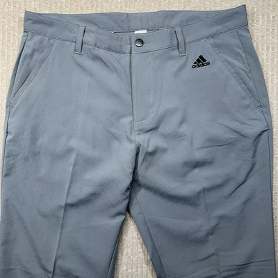 Pantalones de golf ADIDAS Ultimate365 Primegreen gris elástico frente plano 34 x 32 Foto 1 de 4
