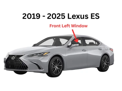 For 2019-2025 Lexus ES Models Driver Left Front Door Window Glass Tempered - Imagem 1 de 4