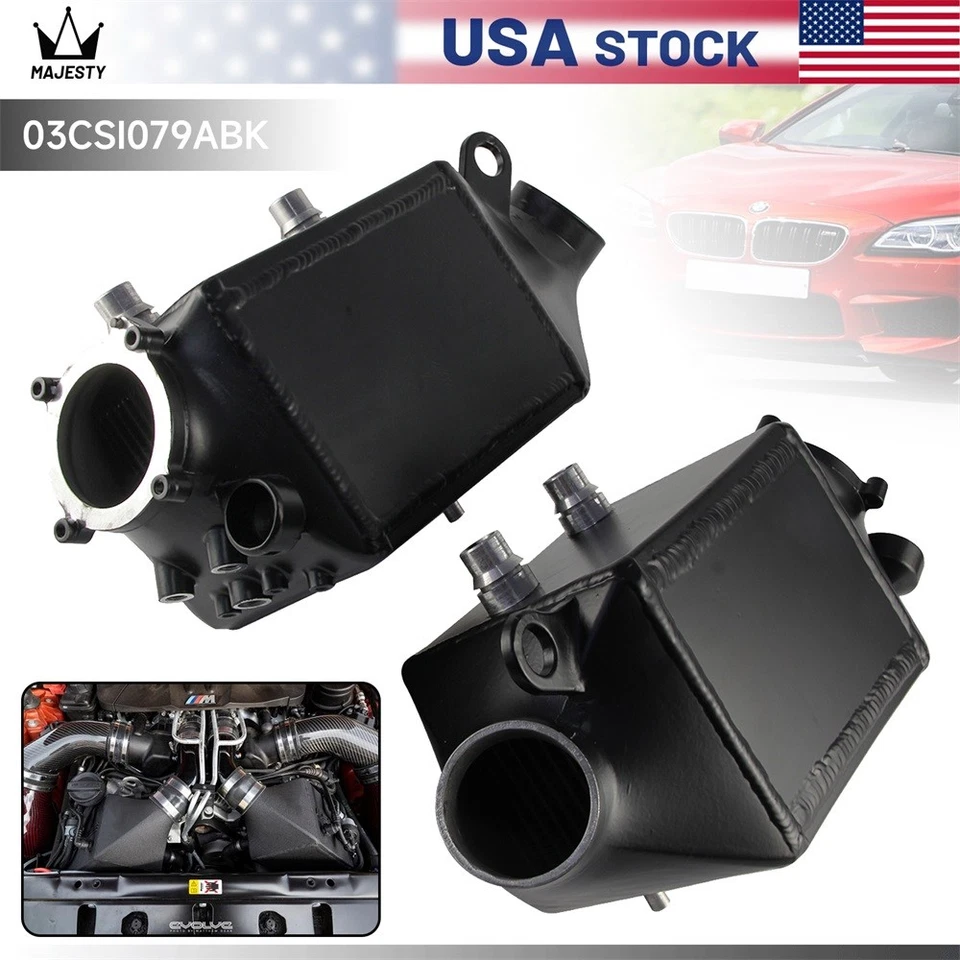 Twin Charge-Air-Cooler Set for BMW M5 (F10) & M6 (F06/12/13) Black - Imagem 1 de 4