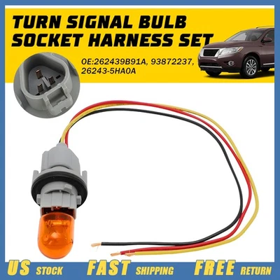for Toyota Land Cruiser Tacoma 2016-2020 Turn Signal Bulb w/ Socket Harness Kit - Imagem 1 de 4