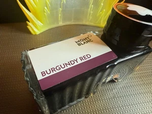Botella de tinta Montblanc 60 ml, rojo borgoña MB128188 como nueva sin caja pluma estilográfica tinta - Imagen 1 de 3