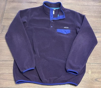 Vellón a presión púrpura Patagonia Synchilla para mujer talla XL Foto 1 de 4