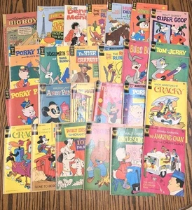 LOT OF 25!! Whitman Comic Book Lot Comics from the Bronze Age Gold Key Disney  - Picture 1 of 5