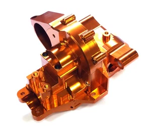 Orange Billet Machined Rear Bulkhead for Traxxas 1/10 Maxx 4S (new, damaged) - Picture 1 of 3