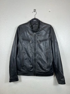 D’Arienzo Hamilton 100% Lammleder Bikerjacke schwarz Größe 50 - Bild 1 von 10
