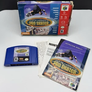 Tony Hawk's Pro Skater (Nintendo 64, 1999) Box Manual Complete CIB N64 - Picture 1 of 15