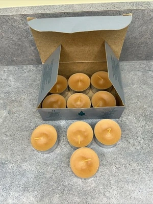Velas Partylite Pumpkin Spice Tea Light 10 caixa aberta - Imagem 1 de 4
