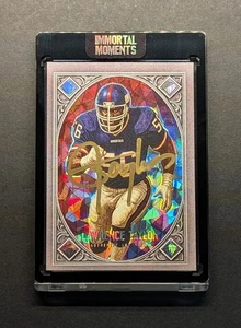LAWRENCE TAYLOR Auto 2025 Diamond Cracked Ice Prizm Gold Ink SP /25 Spector Art - Picture 1 of 11