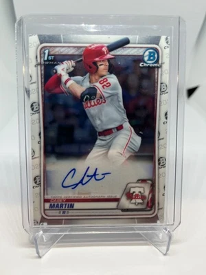 2020 Topps Bowman Chrome Casey Martin - 1st Bowman On-Card Autograph #CDA-CM - Image 1 of 2