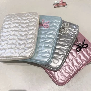 Heart Bowknot Laptop Sleeve 13 15 inch Notebook Carrying Case Office School - Bild 1 von 15