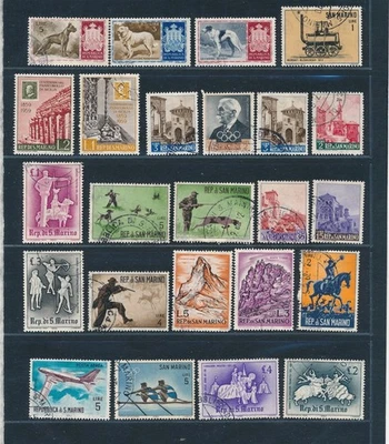 D465423 San Marino Nice selection of VFU Used stamps - image 1 of 2