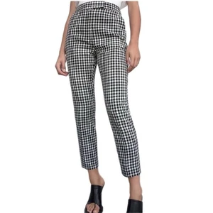 Zara High Waist Gingham Hose Pants kariert Größe S - Bild 1 von 12