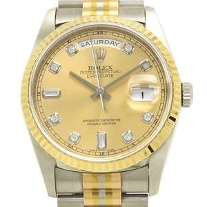 ROLEX Day-Date Oyster Pépatual 36mm 18239ABIC Champagne Gold Men's Watch - Picture 1 of 9