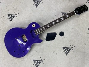 Epiphone Les Paul Standard Guitar Husk Blue Sparkle Repaired - Picture 1 of 20