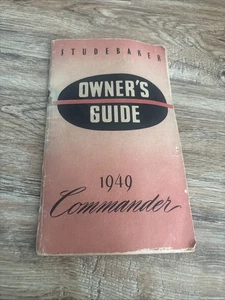 Vintage 1949 Studebaker COMMANDER Owners Guide Service Manual - Picture 1 of 9
