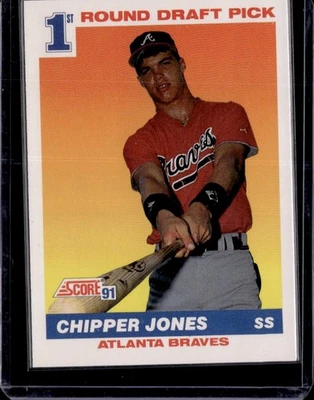 1991 Score - Chipper Jones #671 (RC) - Image 1 of 2