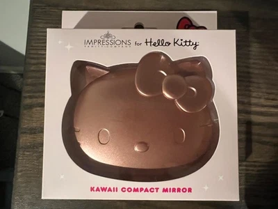 Lindas Impresiones Hello Kitty Kawaii LED Compacto Espejo/Atenuador Bronce Nuevo en Caja Foto 1 de 2