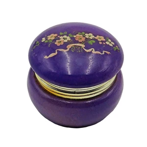 Amethyst Schmuckschatulle mit Klappdeckel - klein - Vintage Markenlos (480) - Bild 1 von 6