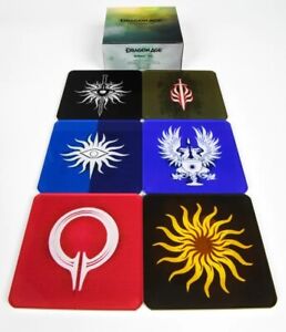 Ensemble montagnes russes symbole héraldique Dragon Age Inquisition bioware officiel épuisé neuf dans sa boîte