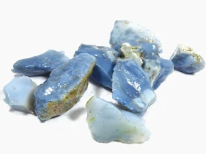 200 Cts Natural  Blue Opal Raw  Rough Loose Gemstone lot - Picture 1 of 4
