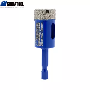 Diamantbohrkrone Quick-Fit Schaft Lochsäge 4/5 Zoll Porzellan Marmorschneider - Bild 1 von 9