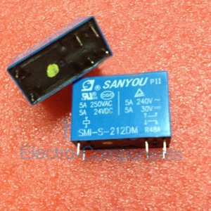 SANYOU SMI-S-212DM OMI-SS-212DM 12VDC 5A DIP6 POWER RELAY New 10PCS - Picture 1 of 1