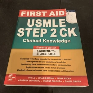 First Aid for the USMLE Step 2 CK, Eleventh Edition - Paperback - Acceptable - Foto 1 di 11
