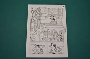 Lara Molinari Original Comic Art Tavola Originale # 7 ZIO PAPERONE E IL CODICE M - Picture 1 of 3