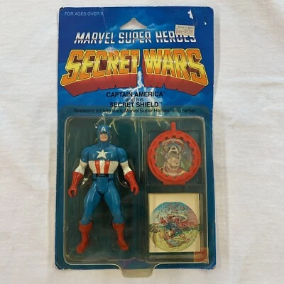 Sealed New 1984 Captain America Marvel Super Heroes Secret Wars Mattel - Image 1 of 4