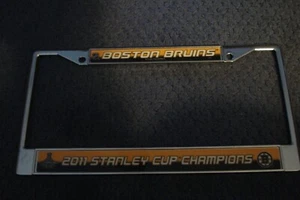 NHL Boston Bruins 2011 Stanley Cup Champions License Plate Metal Frame - Picture 1 of 2
