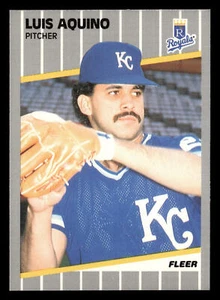 Luis Aquino 1989 Fleer #275 Kansas City Royals BUY3GET1FREE - Picture 1 of 2