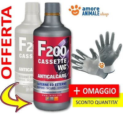 Faren F200 → 1 Lt - Anticalcare e Disincrostante per WC e Cassette da Incasso WC