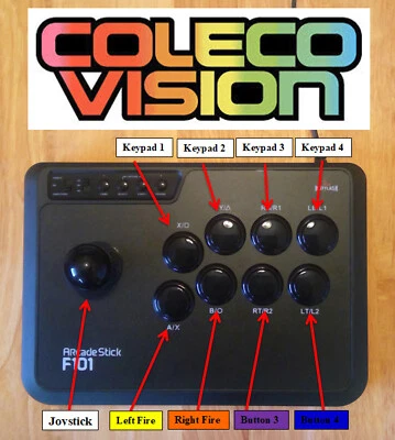 Mayflash Arcade Stick Modded Super Action Controller Joystick Colecovision Mod - Image 1 of 4