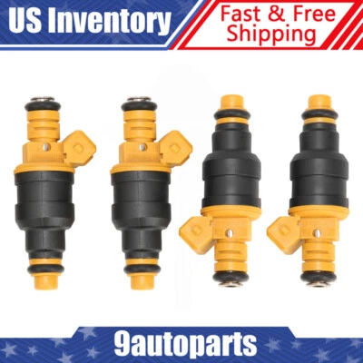 4pcs Flow of Matched Fuel Injectors 280150943 For Ford F150 F250 F350 1990-2005 - Image 1 of 4