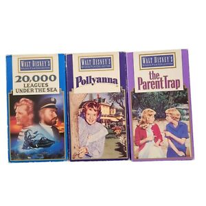 Walt Disney's Studio Film Collect VHS Pollyanna The Parent Trap 20,000 Leagues
